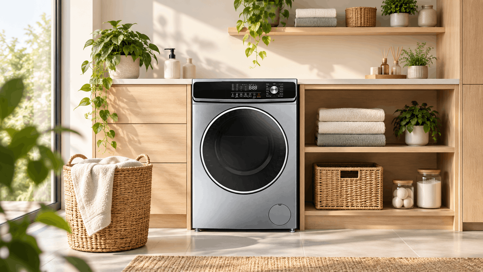 Machine À Laver MAXWELL 12Kg INVERTER  MAX-WMFL1214DSD-IV  Dark Silver